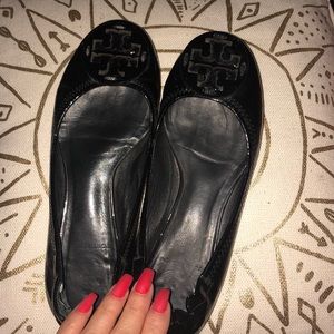 Tory Burch Patent Reva flat